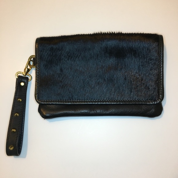 Lloyd & Wolf Couture Handbags - Lloyd & Wolf Couture Nikki Clutch Studded Black